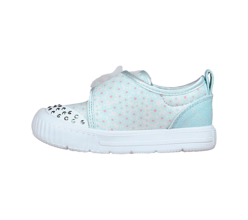 Dívčí Ležérní Tenisky Skechers Twinkle Toes: Twinkle Flex - Daisy Joy Mátově Zelená | CZ.314946NMNT