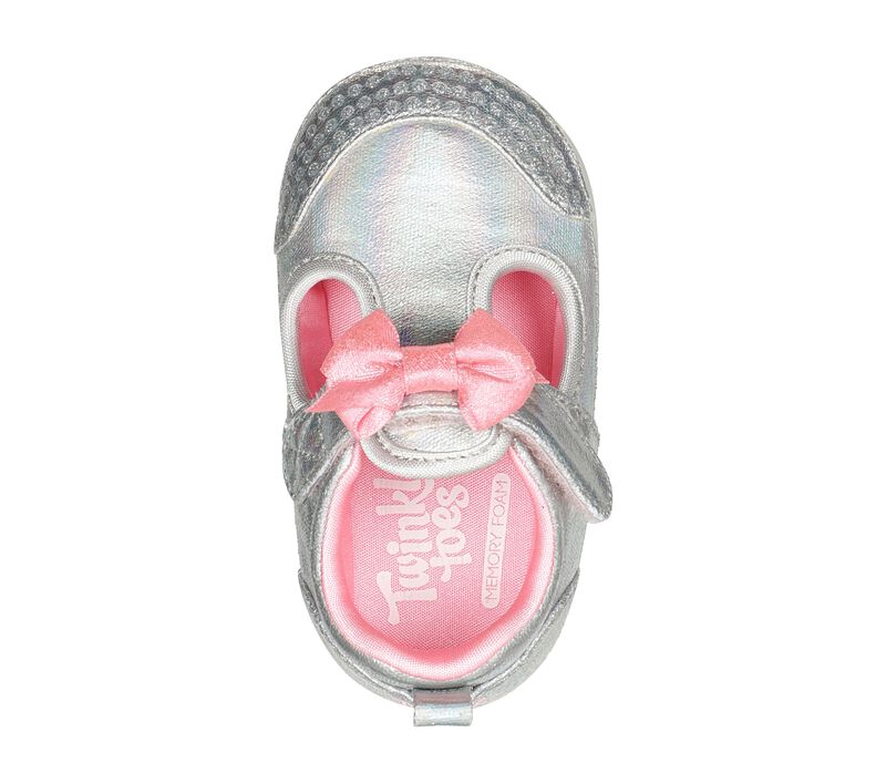 Dívčí Ležérní Tenisky Skechers Twinkle Toes: Learners - Mini Shines Stříbrné | CZ.314953NSIL