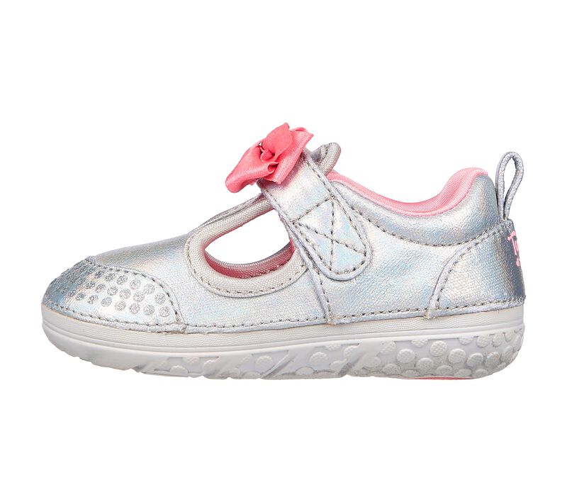 Dívčí Ležérní Tenisky Skechers Twinkle Toes: Learners - Mini Shines Stříbrné | CZ.314953NSIL