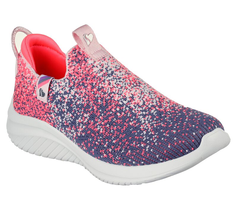 Dívčí Ležérní Tenisky Skechers Ultra Flex 3.0 - Splendid Spots Šedé Koralove | CZ.302248LCCCL