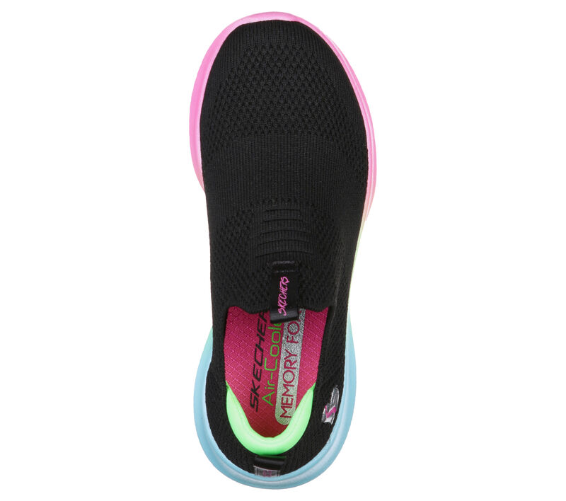 Dívčí Ležérní Tenisky Skechers Ultra Flex - Sherbet Step Černé Viacfarebný | CZ.302252LBKMT