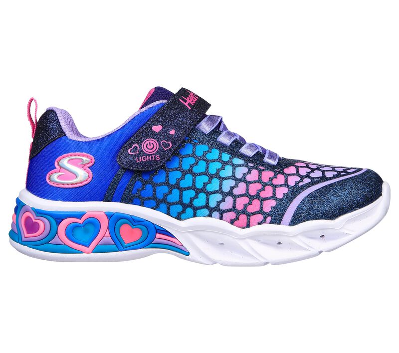 Dívčí Light Up Boty Skechers Heart Lights: Sweetheart Lights - Lovely Colors Tmavě Blankyt Viacfarebný | CZ.302312LNVMT