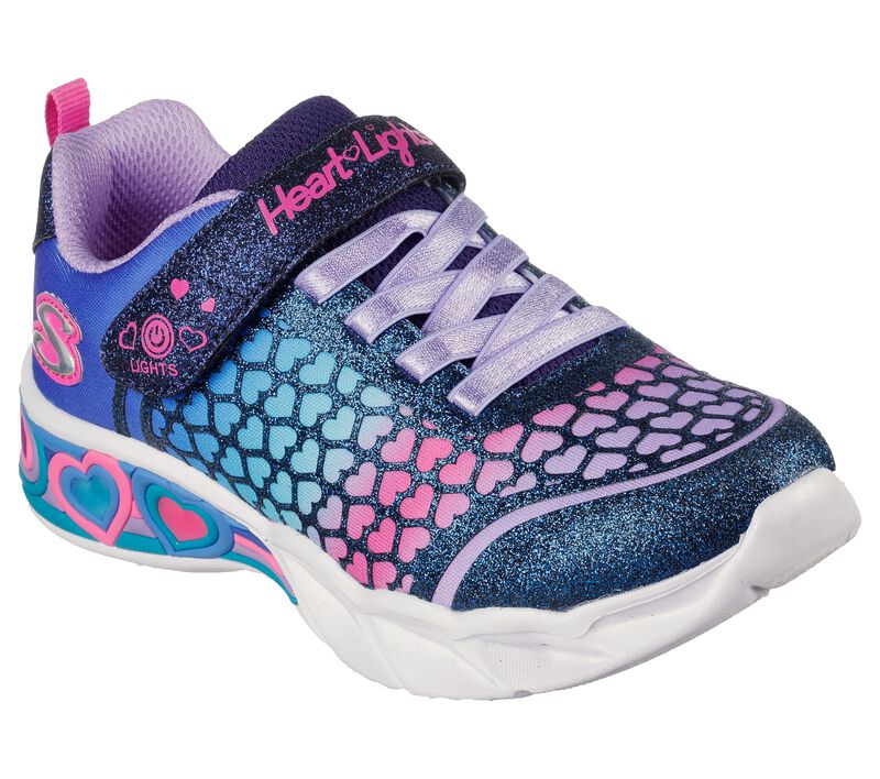 Dívčí Light Up Boty Skechers Heart Lights: Sweetheart Lights - Lovely Colors Tmavě Blankyt Viacfarebný | CZ.302312LNVMT