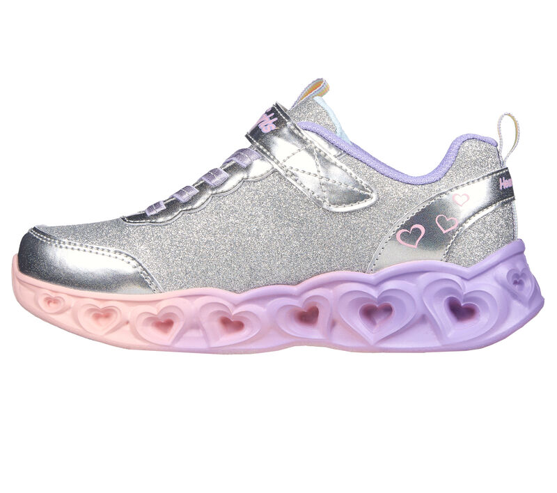 Dívčí Light Up Boty Skechers Heart Lights - Colorful Joyful Stříbrné Viacfarebný | CZ.302684LSMLT