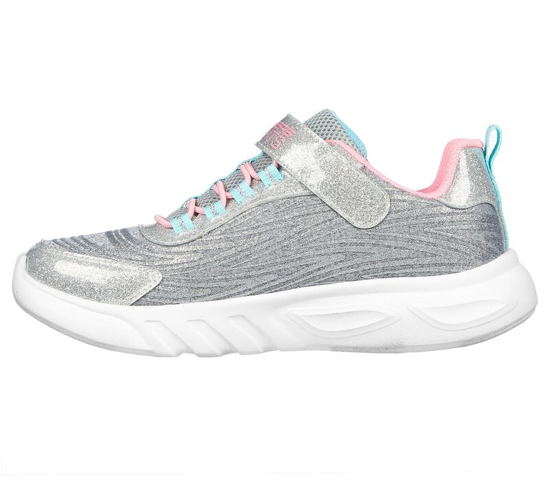 Dívčí Light Up Boty Skechers S Lights: Glow-Brites - Dazzle Force Světle Šedé | CZ.302322LLTGY