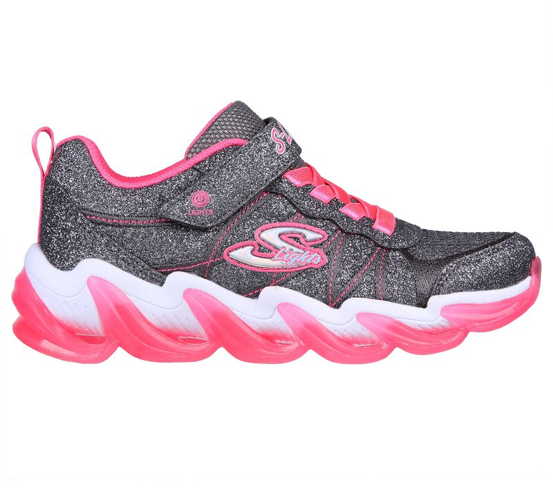 Dívčí Light Up Boty Skechers S Lights: Hyper Surge Šedé Růžové | CZ.302330LCCHP