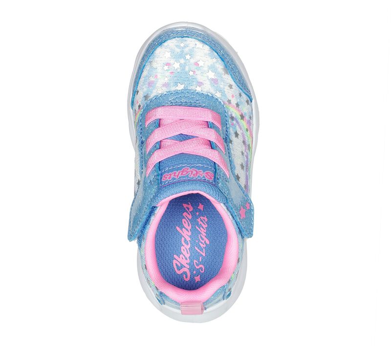 Dívčí Light Up Boty Skechers S Lights: Twisty Brights - Starry Light Blankyt Růžové | CZ.302753NBLHP