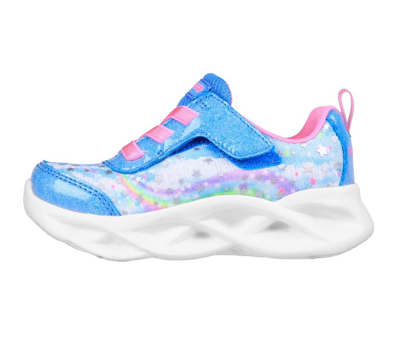 Dívčí Light Up Boty Skechers S Lights: Twisty Brights - Starry Light Blankyt Růžové | CZ.302753NBLHP