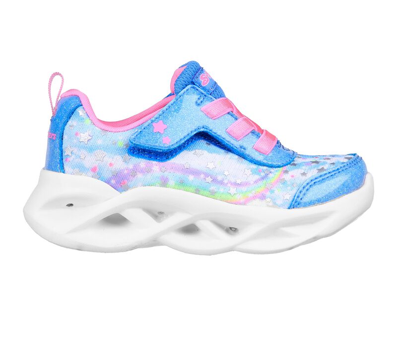 Dívčí Light Up Boty Skechers S Lights: Twisty Brights - Starry Light Blankyt Růžové | CZ.302753NBLHP