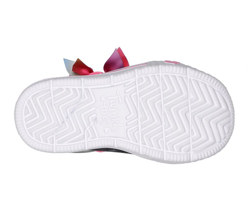 Dívčí Light Up Boty Skechers Twinkle Toes: Twinkle Flex Černé Růžové | CZ.314944NBKWP