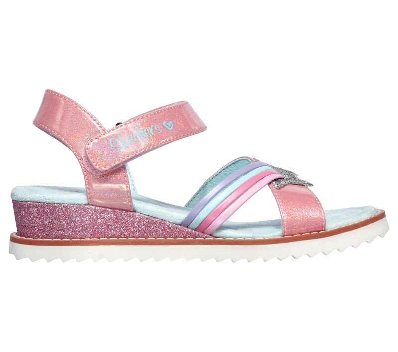 Dívčí Sandály Skechers Desert Kiss - Rainbow Spark Růžové | CZ.302111LPNK