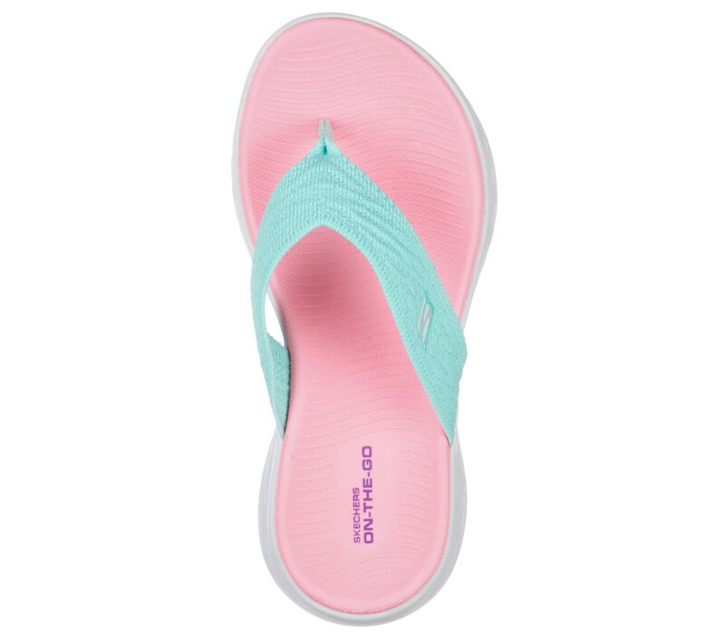 Dívčí Sandály Skechers On the GO 600 - Sunny Horizon Tyrkysové Růžové | CZ.302985LTQPK