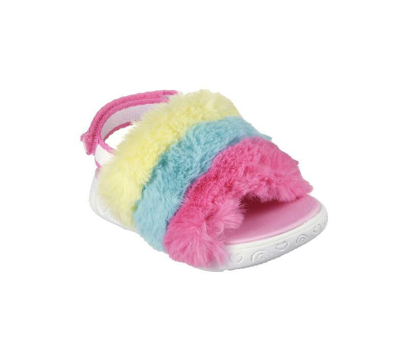 Dívčí Sandály Skechers Twinkle Toes: Rainbow Shines - Fluffy Magic Růžové Viacfarebný | CZ.314883NHPMT