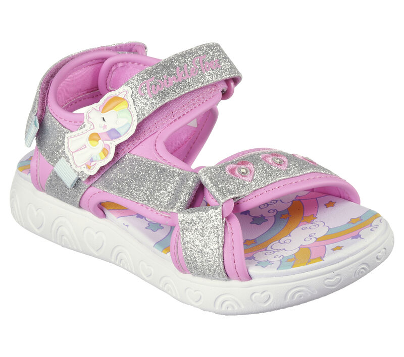 Dívčí Sandály Skechers Twinkle Toes: Rainbow Shines - Unicorn Sparkles Růžové Viacfarebný | CZ.314885LPKMT