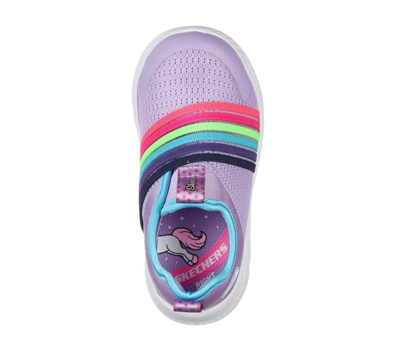 Dívčí Slip On Skechers Comfy Flex 2.0 - Rainbow Frenzy Levandule Viacfarebný | CZ.302171NLVMT