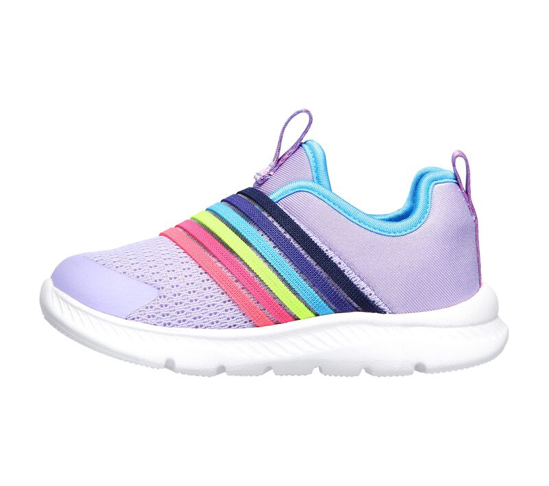 Dívčí Slip On Skechers Comfy Flex 2.0 - Rainbow Frenzy Levandule Viacfarebný | CZ.302171NLVMT