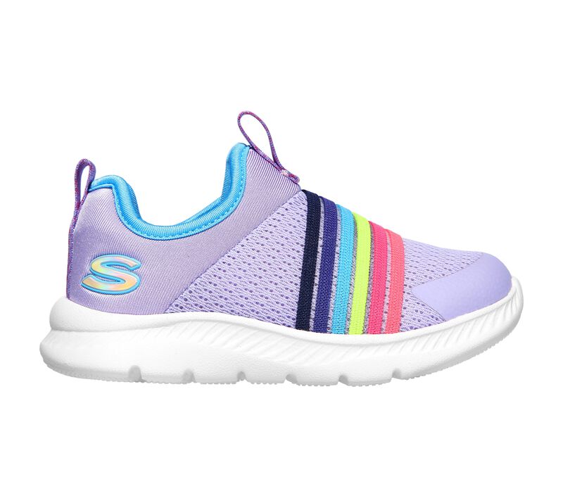 Dívčí Slip On Skechers Comfy Flex 2.0 - Rainbow Frenzy Levandule Viacfarebný | CZ.302171NLVMT