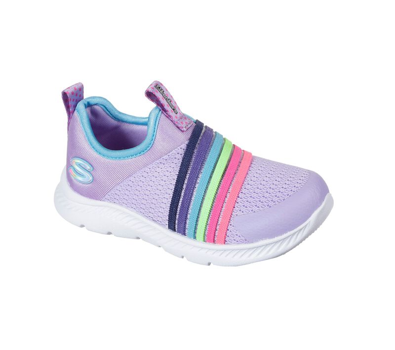 Dívčí Slip On Skechers Comfy Flex 2.0 - Rainbow Frenzy Levandule Viacfarebný | CZ.302171NLVMT