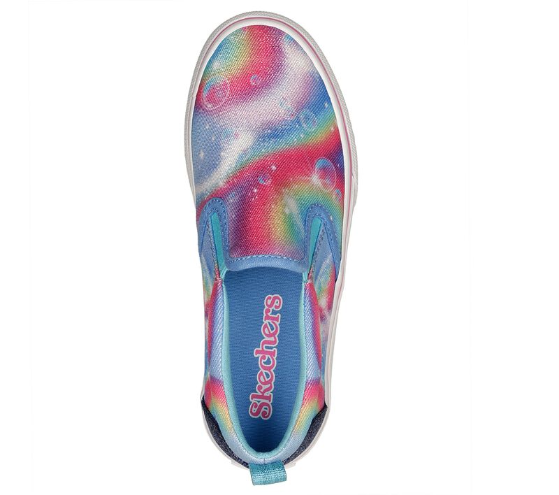 Dívčí Slip On Skechers Marley - Dreaming Rainbows Blankyt Viacfarebný | CZ.302833LBLMT