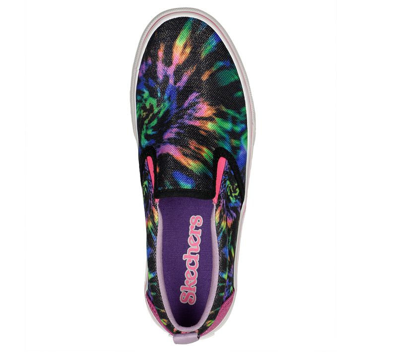 Dívčí Slip On Skechers Marley - Electric Tie Dye Černé Viacfarebný | CZ.302834LBKMT