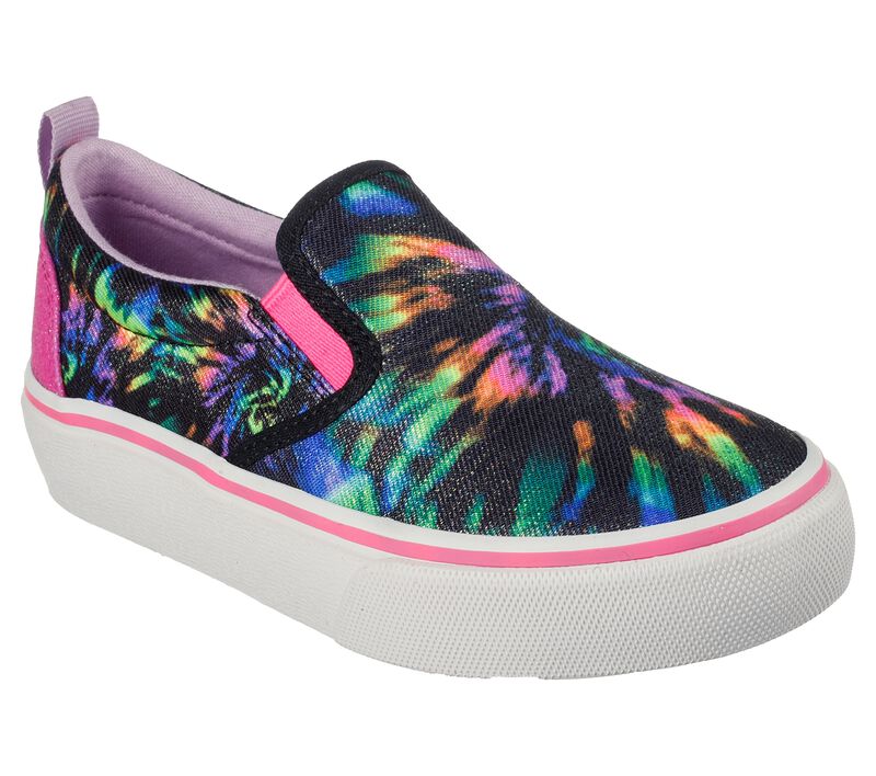 Dívčí Slip On Skechers Marley - Electric Tie Dye Černé Viacfarebný | CZ.302834LBKMT