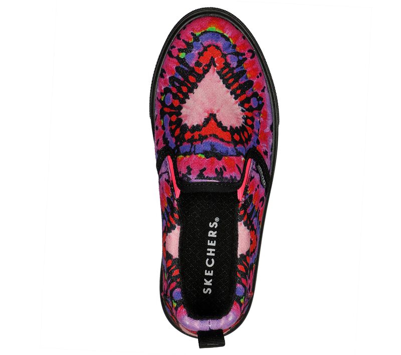 Dívčí Slip On Skechers Poppy - Tie-Dye Loves Černé Viacfarebný | CZ.310208LBKMT