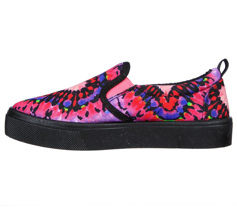 Dívčí Slip On Skechers Poppy - Tie-Dye Loves Černé Viacfarebný | CZ.310208LBKMT