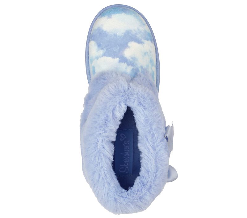 Dívčí Slip On Skechers Sleepy Slides - Fluffy Cloudz Světle Blankyt | CZ.302772LLTBL