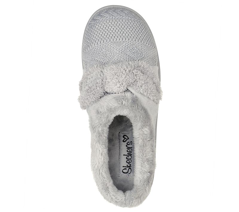 Dívčí Slip On Skechers Sleepy Slides - Snuggle Hug Šedé | CZ.302983LGRY