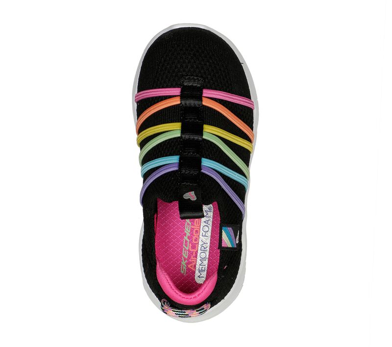 Dívčí Slip On Skechers Ultra Flex 3.0 Černé Viacfarebný | CZ.302242NBKMT