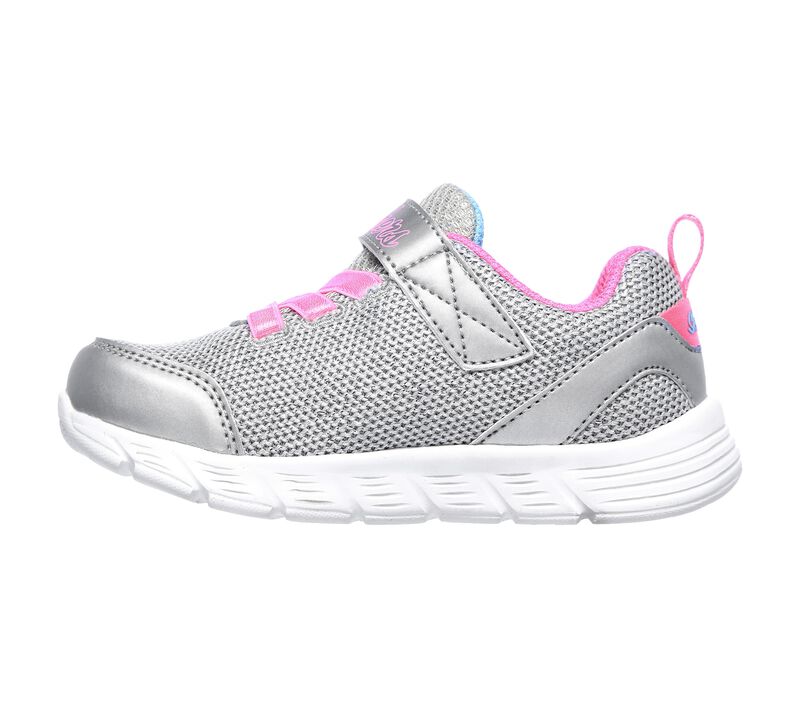 Dívčí Sportovní Tenisky Skechers Comfy Flex - Moving On Stříbrné Růžové | CZ.302107NSLHP