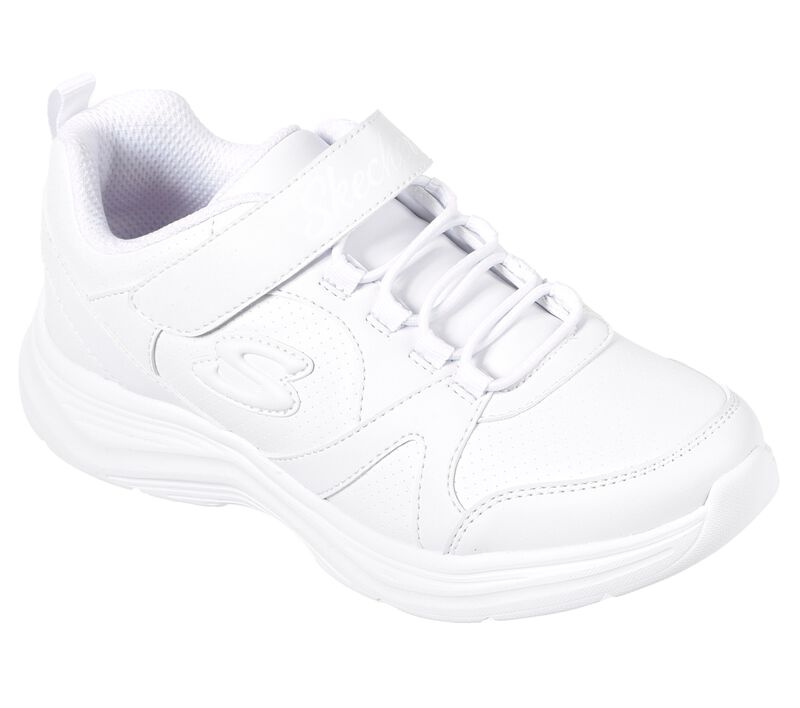 Dívčí Sportovní Tenisky Skechers Glimmer Kicks - School Struts Bílé | CZ.81445LWHT