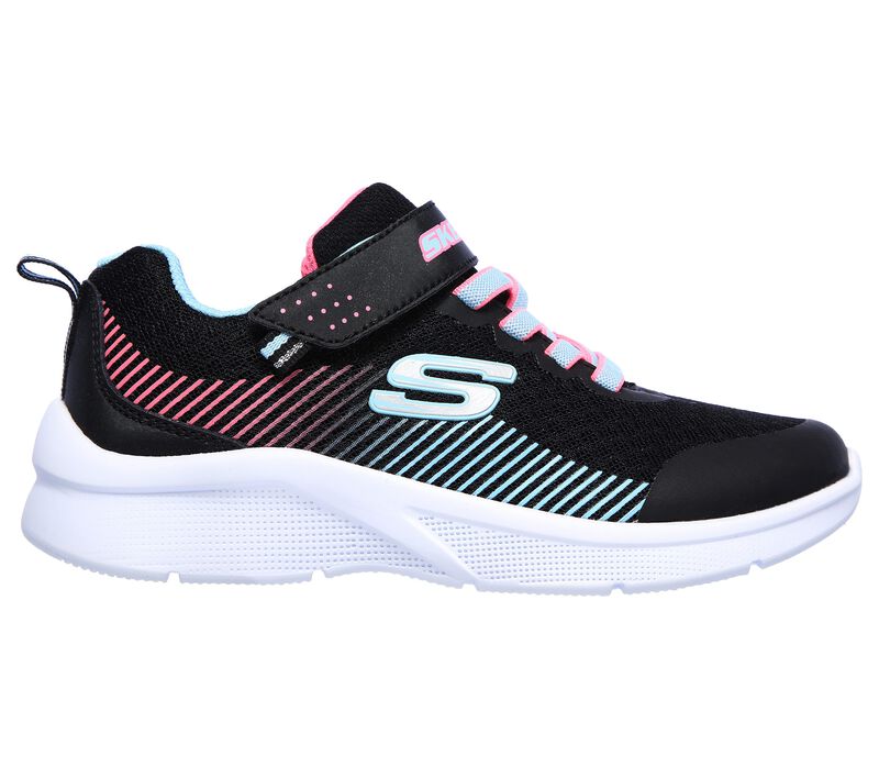 Dívčí Sportovní Tenisky Skechers Microspec Černé Světle Tyrkysové | CZ.302016LBKAQ