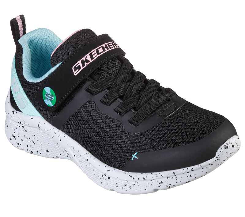 Dívčí Sportovní Tenisky Skechers Microspec - Eco Fun Černé Světle Tyrkysové | CZ.302488LBKAQ