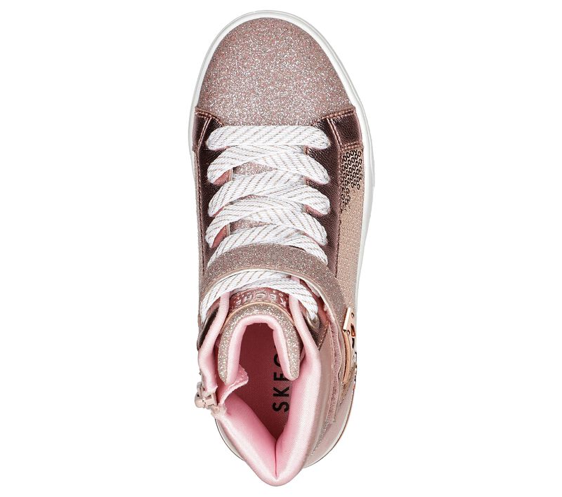 Dívčí Šněrovací Boty Skechers Shoutouts - Steal the Runway Rosegold | CZ.310612LRSGD