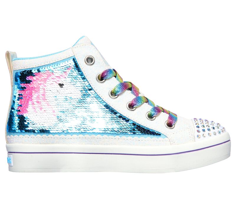 Dívčí Šněrovací Boty Skechers Twinkle Toes: Twi-Lites 2.0 - Unicorn Surprise Bílé Viacfarebný | CZ.314550LWMLT