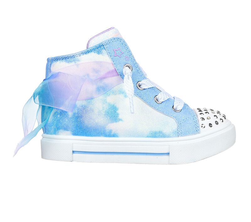 Dívčí Šněrovací Boty Skechers Twinkle Toes: Twinkle Sparks - Bow Magic Světle Blankyt Viacfarebný | CZ.314801NLBMT