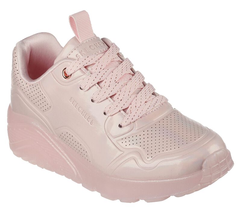 Dívčí Šněrovací Boty Skechers Uno Ice - Prism Luxe Světle Růžové | CZ.310448LLTPK