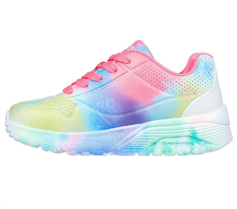 Dívčí Šněrovací Boty Skechers Uno Lite - Splatter Shines Bílé Viacfarebný | CZ.310486LWMLT