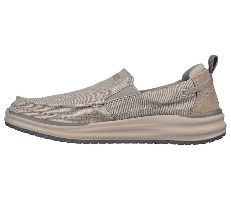 Pánské Boty Sebago Skechers Relaxed Fit: Arch Fit Melo - Port Bow Šedé Hnědé | CZ.204605TPE