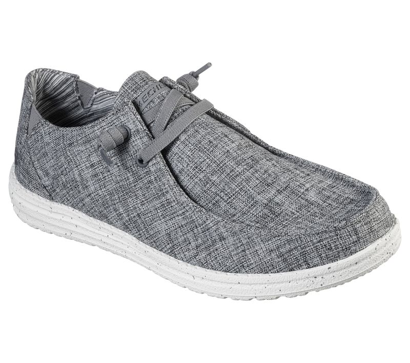 Pánské Boty Sebago Skechers Relaxed Fit: Melson - Chad Šedé | CZ.210101GRY