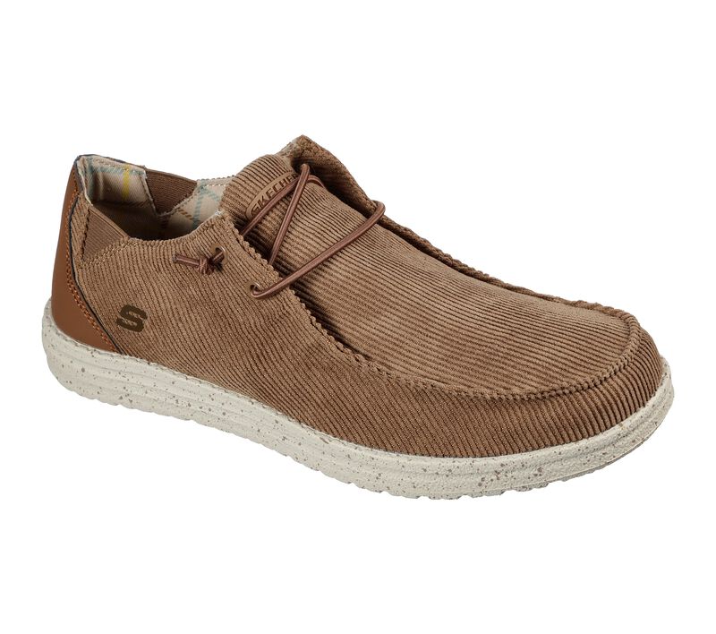 Pánské Boty Sebago Skechers Relaxed Fit: Melson - Corduroy Hnědé | CZ.210302BRN