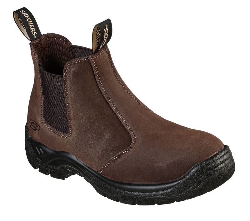 Pánské Boty Skechers Pracovní: Tapter ST Hnědé | CZ.77537BRS