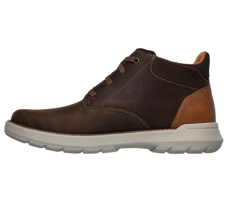 Pánské Boty Skechers Relaxed Fit: Doveno - Molens Hnědé | CZ.66237CDB