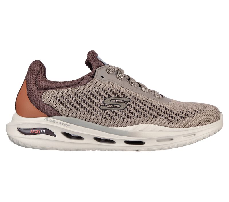 Pánské Ležérní Tenisky Skechers Arch Fit Orvan - Trayver Hnědé Hnědé | CZ.210434TNBR