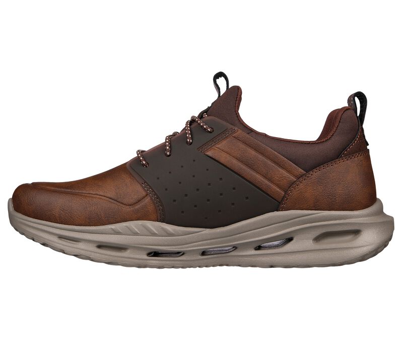 Pánské Ležérní Tenisky Skechers Arch Fit Orvan - Pollick Hnědé | CZ.210456BRN