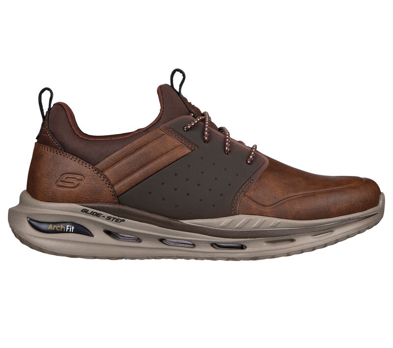 Pánské Ležérní Tenisky Skechers Arch Fit Orvan - Pollick Hnědé | CZ.210456BRN