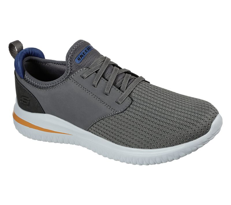 Pánské Ležérní Tenisky Skechers Delson 3.0 - Mooney Šedé | CZ.210239GRY