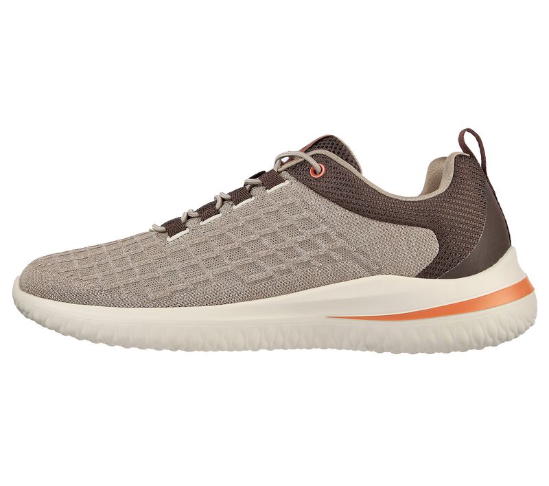 Pánské Ležérní Tenisky Skechers Delson 3.0 - Nemuro Šedé Hnědé Hnědé | CZ.210403TPBR