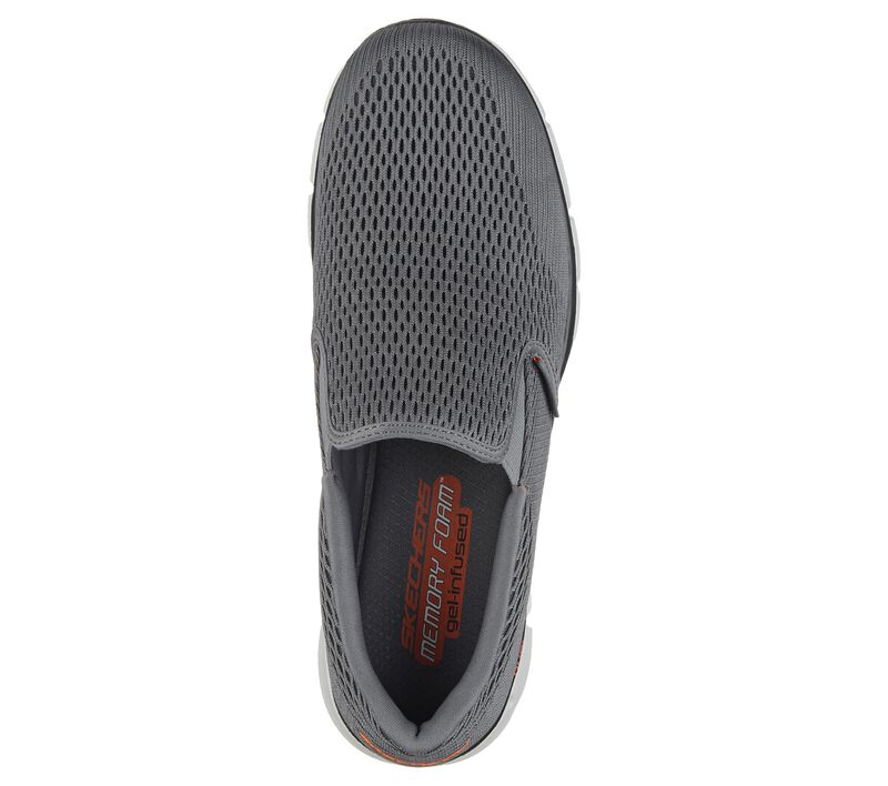 Pánské Ležérní Tenisky Skechers Equalizer - Double Play Šedé Oranžové | CZ.51509CCOR